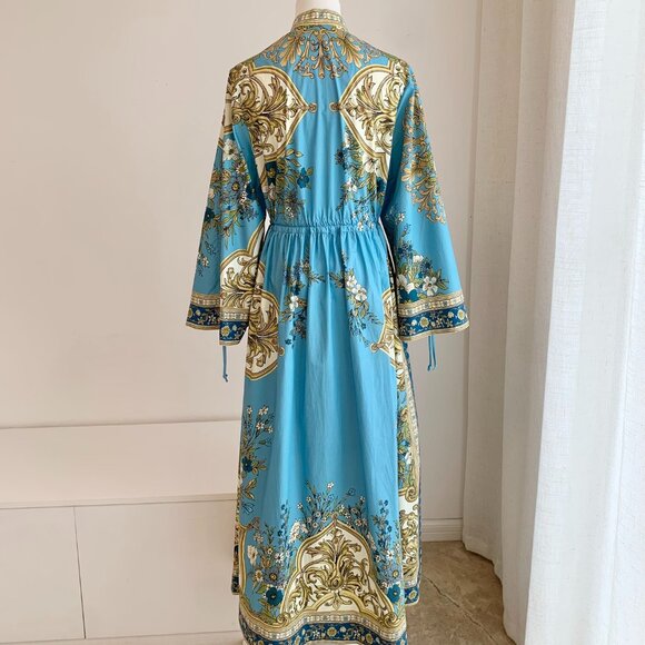 Alemais Blue Cassie Pool Midi Dress - Picture 8 of 13